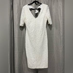 White lace dress